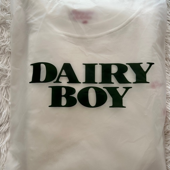 Dairy Girl Summer Off-White Cherry Bow Sweatshirt XL (Limited Edition Drop) - Picture 4 of 6